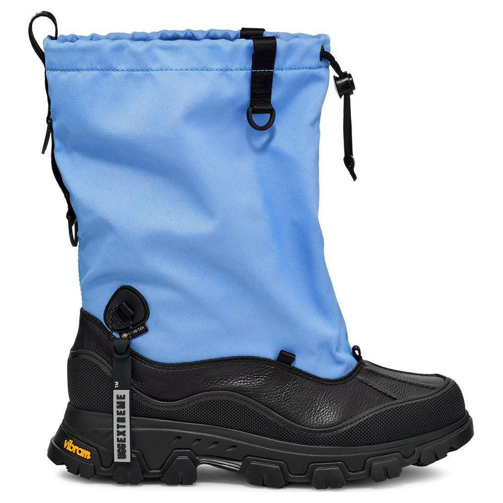 UGG Cow Leather Short Outdoor Boots Women's Sky Blue/Black 1161890-BKYB