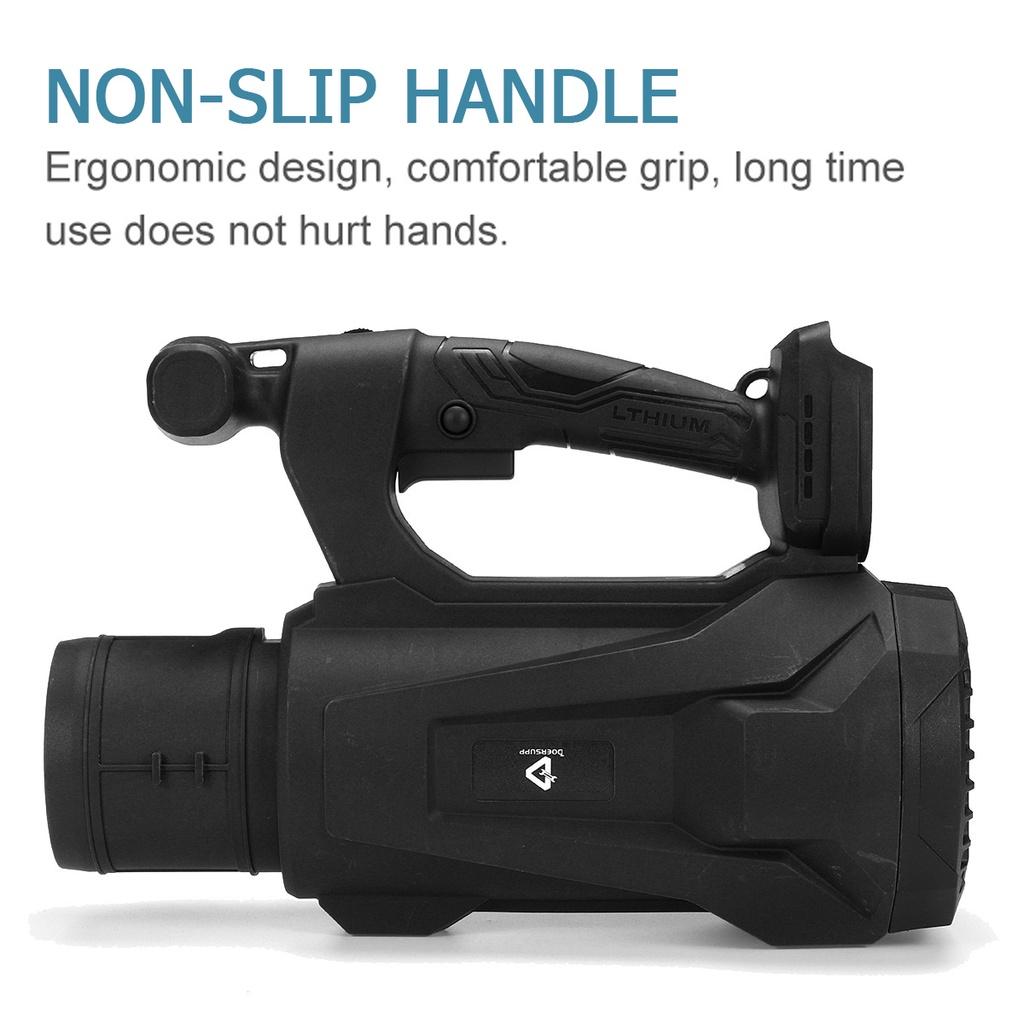 20000RPM 6 Gears Handheld Cordless Air Blower Dust Collector Sweeper Garden Power Tools Electric Leaf Blower for 15000mAh Li-ion Battery