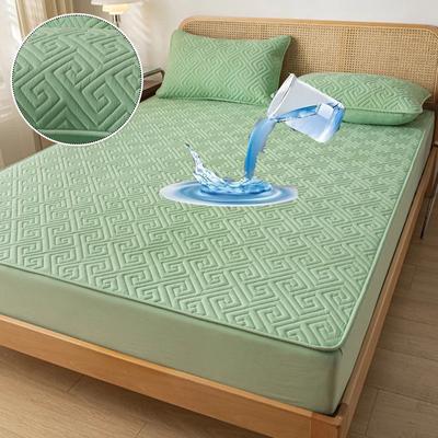 Wasserdichter, dicker Matratzenbezug, Polsterschutz, waschbar, Jacquard, gesteppt, Spannbetttuch, Latexmatte, Bettüberzug für Einzelbett, Doppelbett