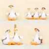 Charming White Goose Plush Toy Keychain Soft Duck Doll Backpack Decoration
