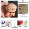 Felt Strip Dog Plush Twist Stick DIY Crafts Plush Wool Iron Wire Thread  Children