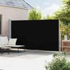 Einziehbare Seitenmarkise 200x500 cm Schwarz