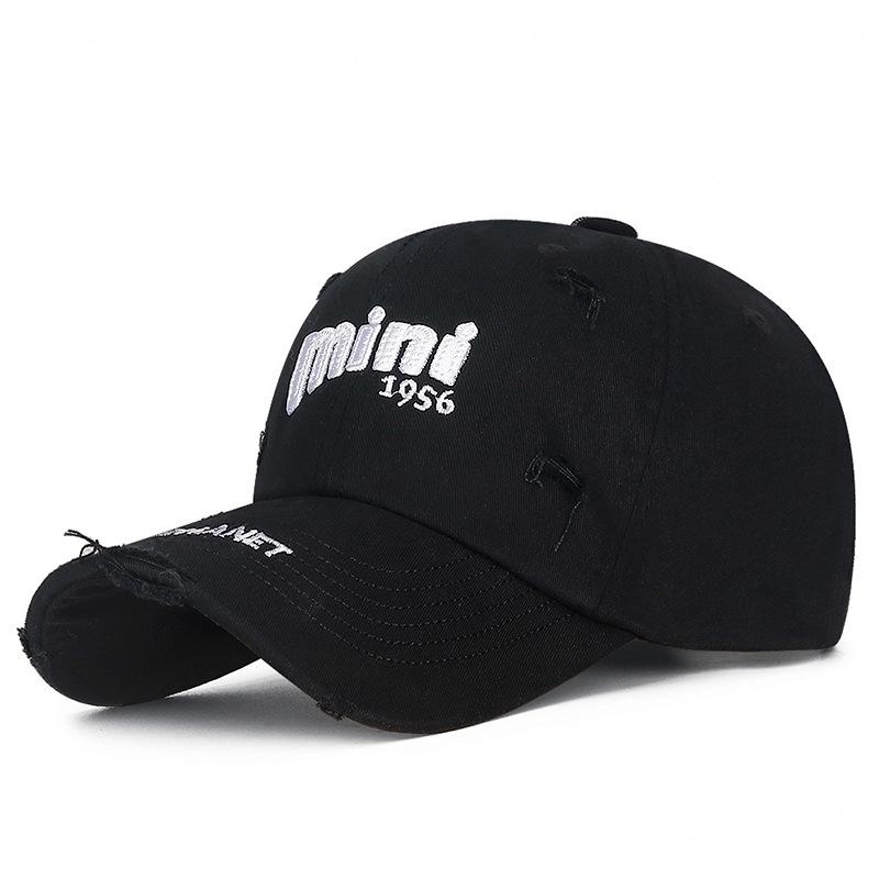 Retro Distressed Ripped Baseball Cap – Unisex Washed Sun Hat for Casual Outings