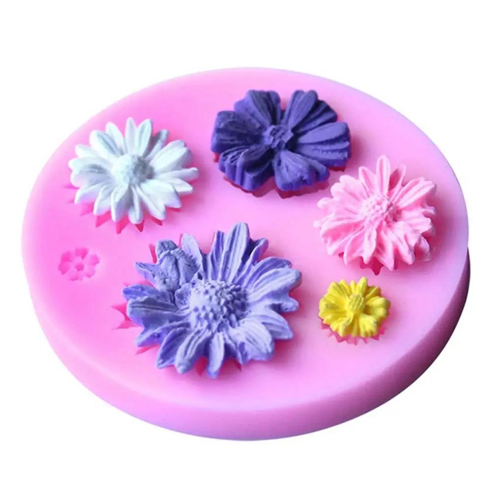 3D Flower Silicone Molds Fondant Craft Cake Candy Chocolate Sugarcraft Ice Pastry Baking Tool Mould Baking Accessories and Tools