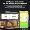 Smart Tuya Wifi Energy Meter Solar PV System Power Production Consumption Bidirectional Monitoring Meter 80A AC100-240V 50/60HZ