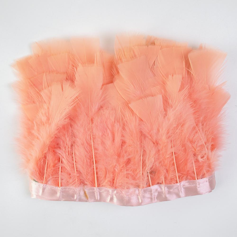 10-15cm Green Turkey Feather Trim Ribbon Fringe For Crafts Wedding Dress Decor Sewing Accessories Plumas 1Meter Long