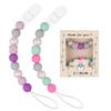 Silicone Pacifier Clips For Baby Boys And Girls One-Piece Beads -Free Holders, Teething Baby Necessities