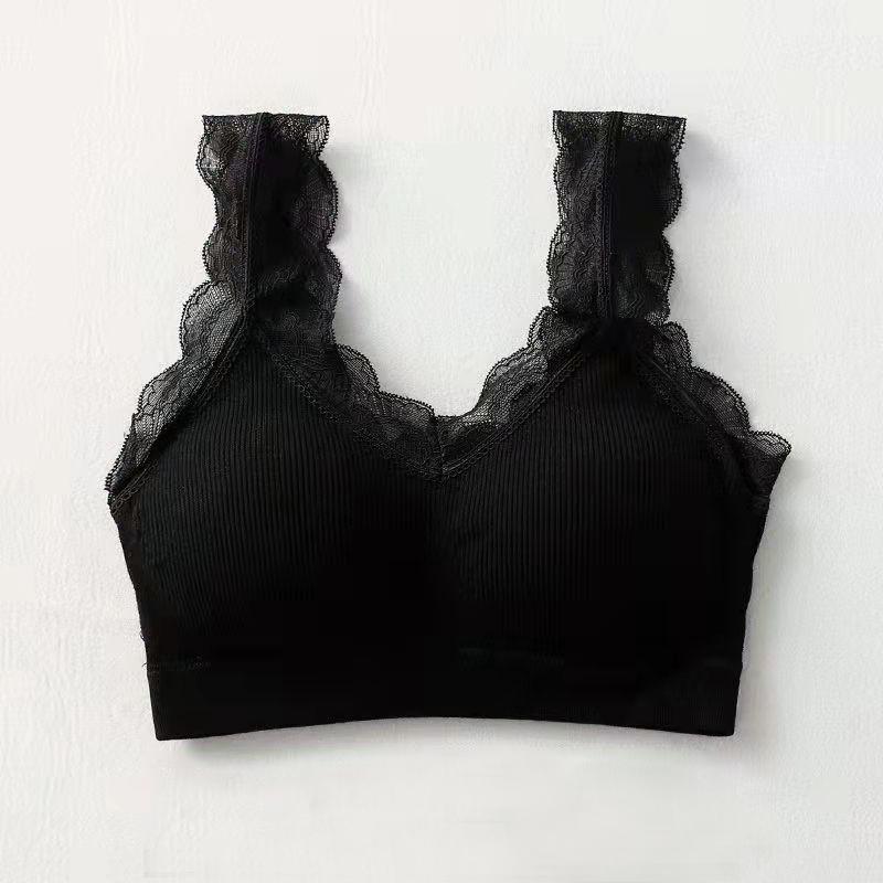 

Женский сексуальный кружевной бюстгальтер с обернутой грудью, бюстгальтер с эффектом пуш-ап, красивое нижнее белье на спине, топ-труба, антибликовое спортивное нижнее белье, без стального кольца, на груди One Size