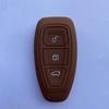 Zad Silicone Car Key Case Cover For Ford Mondeo Focus Fiesta Kuga C-Max S-Max Mk3 Replacement Auto 3 Buttons Key Protector