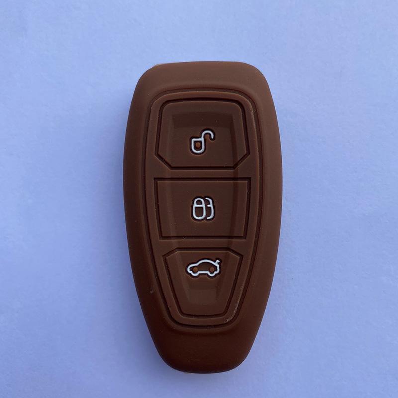 Zad Silicone Car Key Case Cover For Ford Mondeo Focus Fiesta Kuga C-Max S-Max Mk3 Replacement Auto 3 Buttons Key Protector