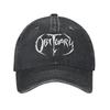 White Obituarys Logo Death Metal Unisex Baseball Caps s Music Band Distressed Washed Hats Cap Retro Golf Adjustable Sun Cap