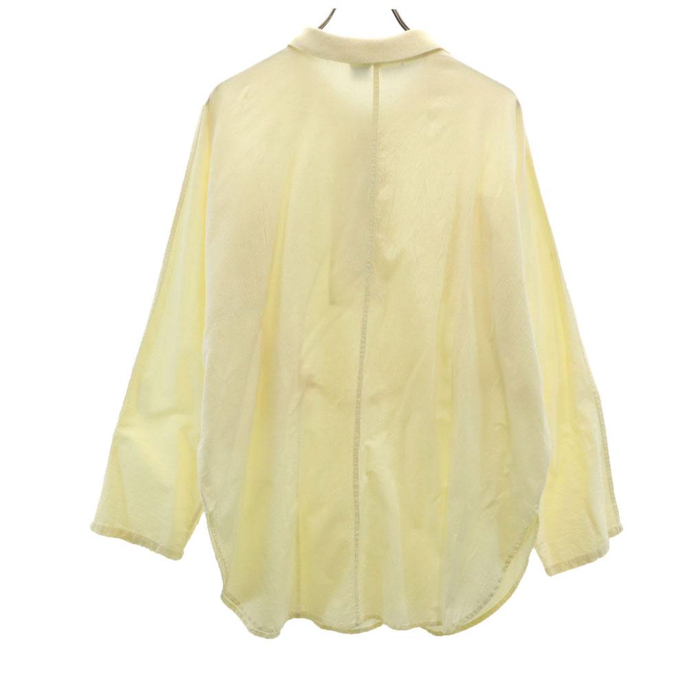 Born To Be Worn 90s Old Long Sleeve Half Zip Shirt L Yellow Men's Used