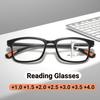 New Fashion Classic Square Progressive Multifocus Women'S Reading Glasses Ultra Light Neutral Anti Blue Light Glasses
