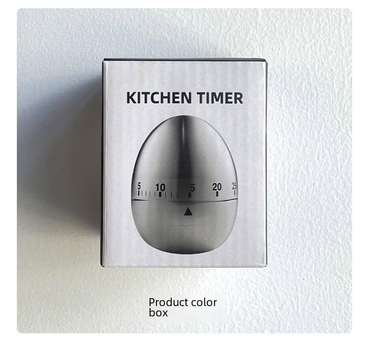 Egg-Shaped Kitchen Timer, 60-Minute Mechanical Timer for Cooking, Baking, and Study Sessions