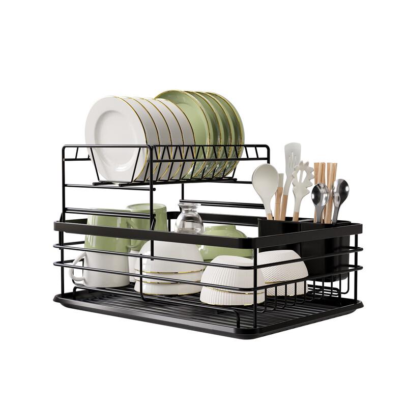 Nordic Style Double-Layer Kitchen Dish Rack