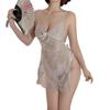 Verführerisches Spitzen-Strapsnachthemd-Set - Reizvolle & Durchsichtige Lingerie