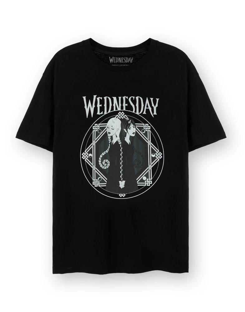 Wednesday Short Sleeved TShirt womens Black Official Merch S