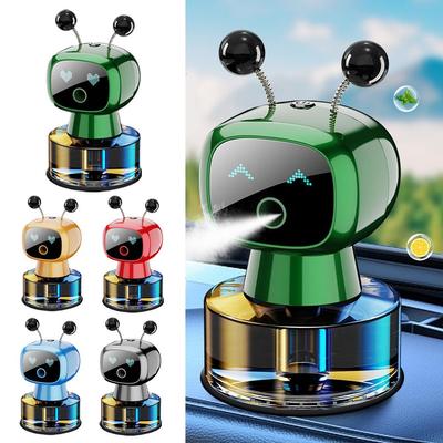 Robot Car Mounted Intelligent Aromatherapy Rechargeable Car Air Freshener Automatic Aromatherapy Diffuser Car Decoration