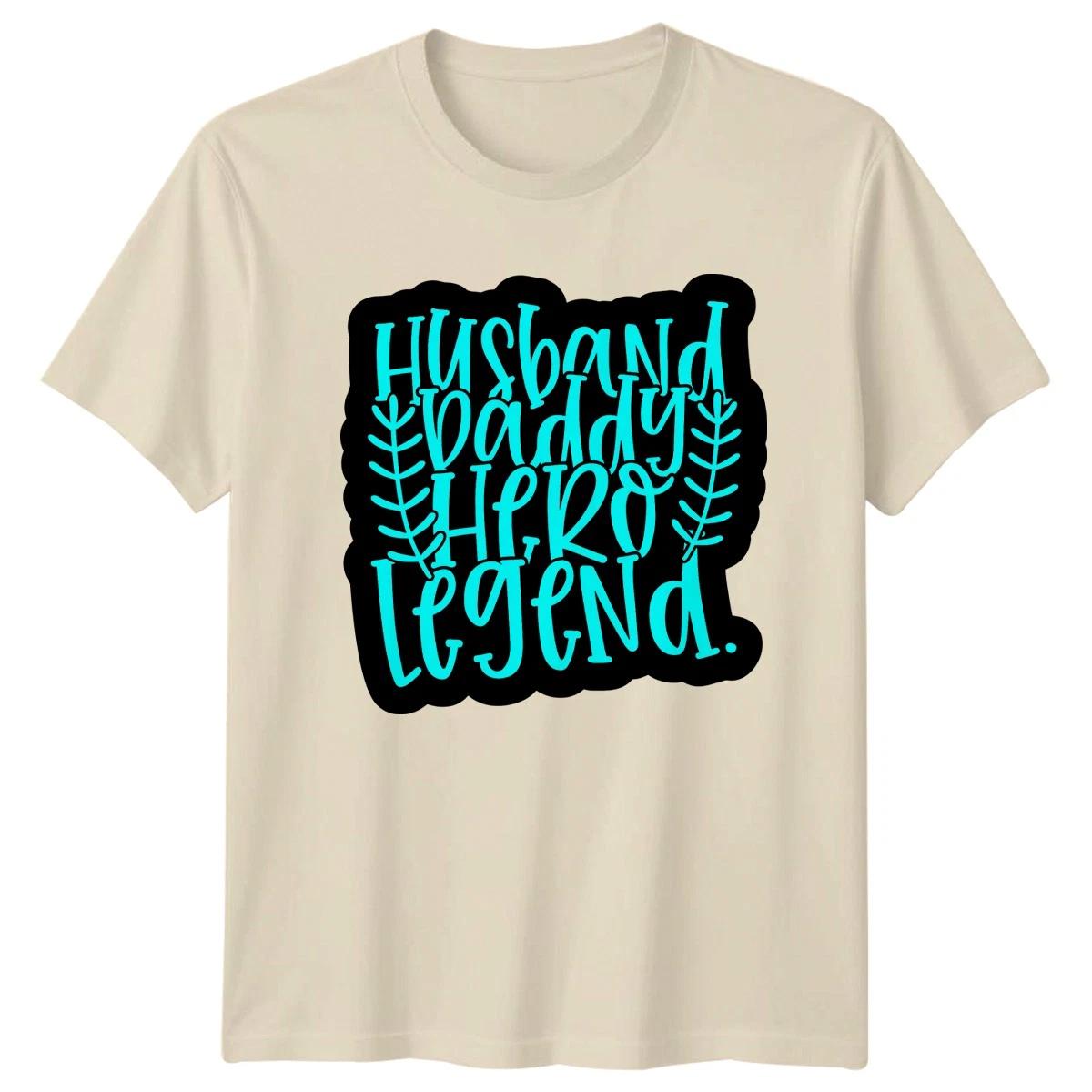 Husband Daddy Hero Legend Mens T-Shirt Fatherhood Family Fathers Day Gift XXXL