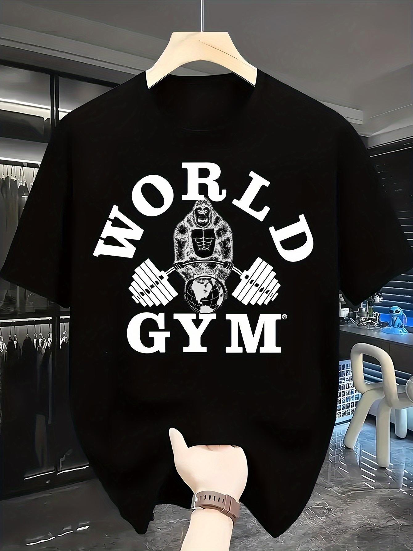 

Gorilla Cotton TShirt Casual Athletic Retro Style Men Fitness Muscle Black - Men s Summer Cotton Graphic Tee 5XL різнокольоровий
