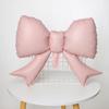 5pcs Baby Pink Bow Balloon Bow Tie Shaped Foil Balloon for Wedding Anniversary Kids Birthday Party Decoration Girls Baby Shower