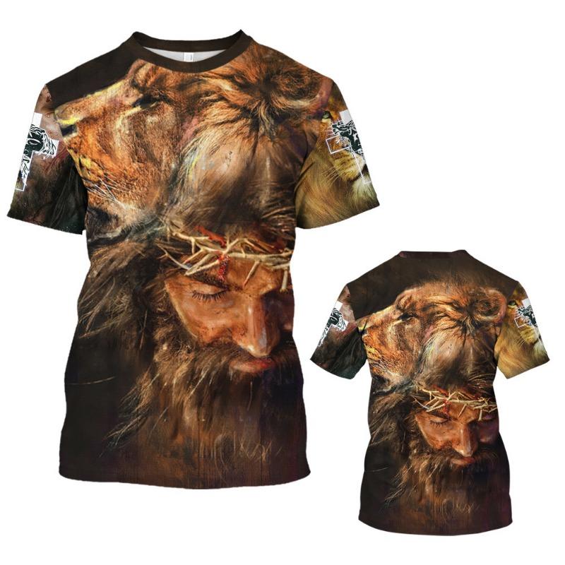 Summer Hip Hop Series Digital 3D Printed Men's Street Short Sleeved Sports T-shirt Top