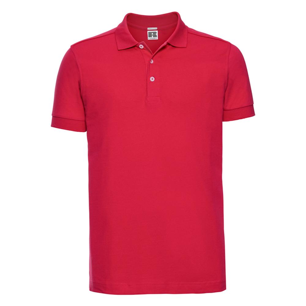 Russell Mens Stretch Fitted Polo Shirt
