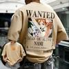 T-shirt in Cotone Stampata Nami Anime ONE PIECE Uomo Donna Larga Manica Corta Casual Hip Hop Streetwear Alta Qualità Abbigliamento Femminile Maschile