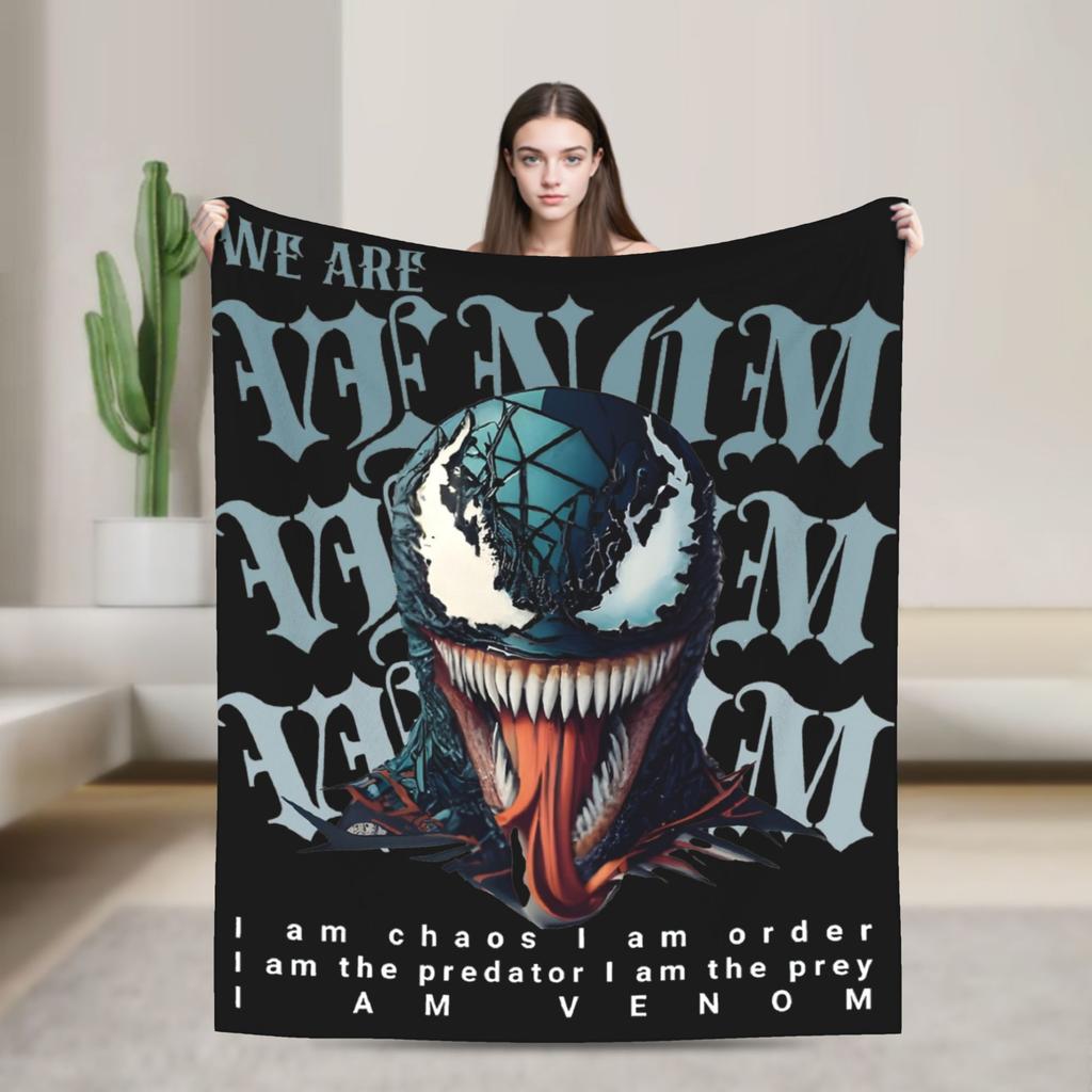 Venom Blanket Plush Awesome Soft Throw Blanket for Coverlet Decoration