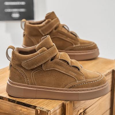 Herbst Winter Günstige Schuhe für Herren Mode Khaki High-Top Schuhe Herren Bequeme Plateauschuhe Lässige Herrenschuhe Zapatos Hombre