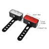 Bright Bike Headlight Safety Taillight Front And Rear Light Set With Flexible Angles Adjustment For Road Illuminating