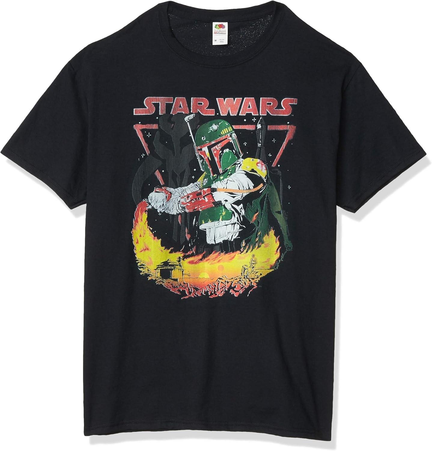 Мужская футболка Star Wars Бобa Фетт XXXXXL чёрный