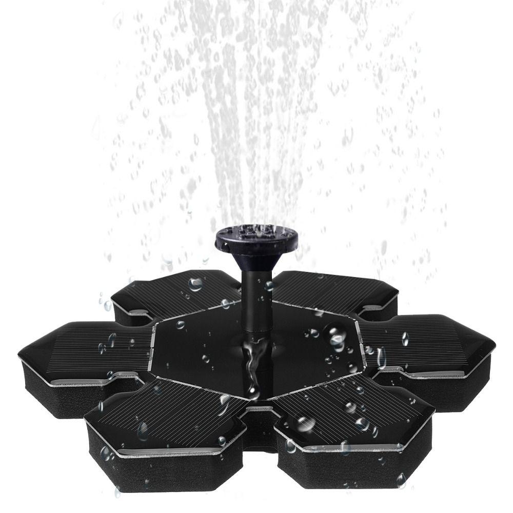 Energy Saving Solar Powered Pump Floating Solar Water Fountain Aquarium Bird Bath Fountain Pond