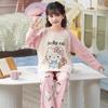 Girls' Cute Cartoon Long-Sleeve Pajama Set for Spring, Autumn, Winter 2026