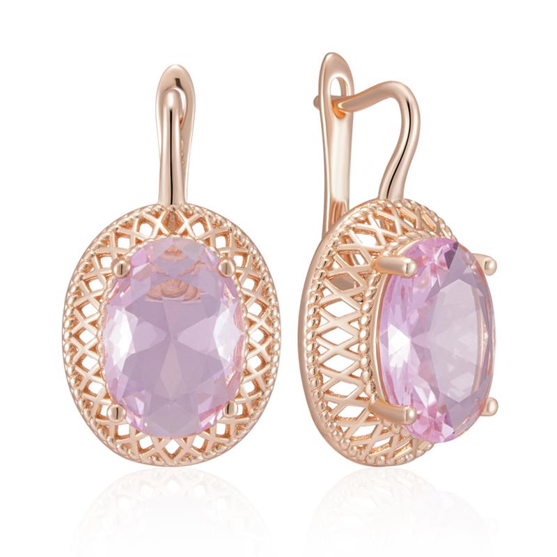 

Розовые большие женские серьги из циркония, золотые плетеные геометрические серьги-подвески, бижутерия, подходящие кольца, ожерелья розовый