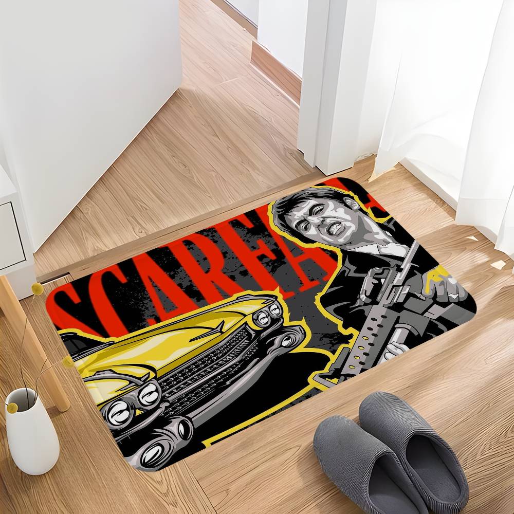 Movie Scarface Door Mat Nordic Style Bedroom Living Room Doormat Home Balcony Anti-Slip Alfombra