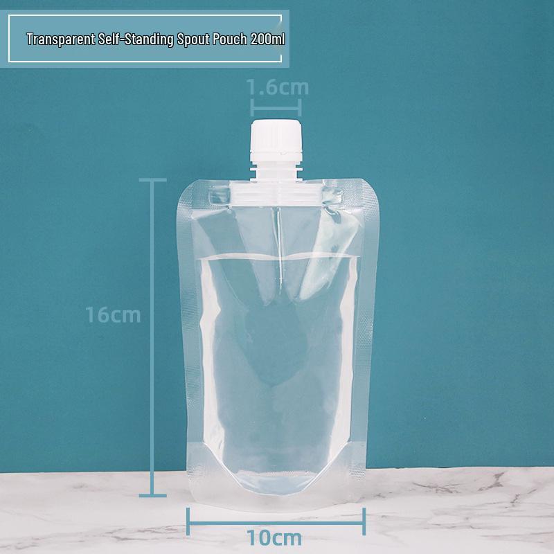 Transparent Pipspåse för Juice, Sojamjölk och Flytande Förpackning - Bärbar Vattenpåse för Takeaway
