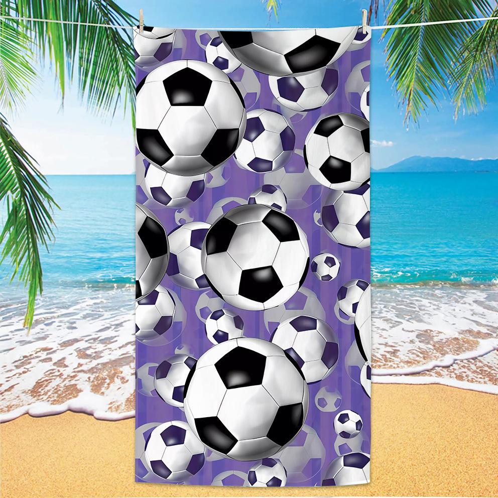 Neues Fußball-Strandtuch Weltmeisterschafts-Thema Mikrofaser-Strandtuch für Erwachsene Großes Strandtuch