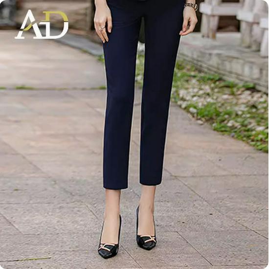 

Летний темно-синий костюмный комплект с коротким рукавом - Приталенный, для собеседования в колледже XXL