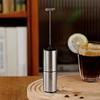Electric Milk Frother with High Power 14000RPM Stainless Steel Drink Mixer Stick Battery Operated Multifunctional Coffee Whisk