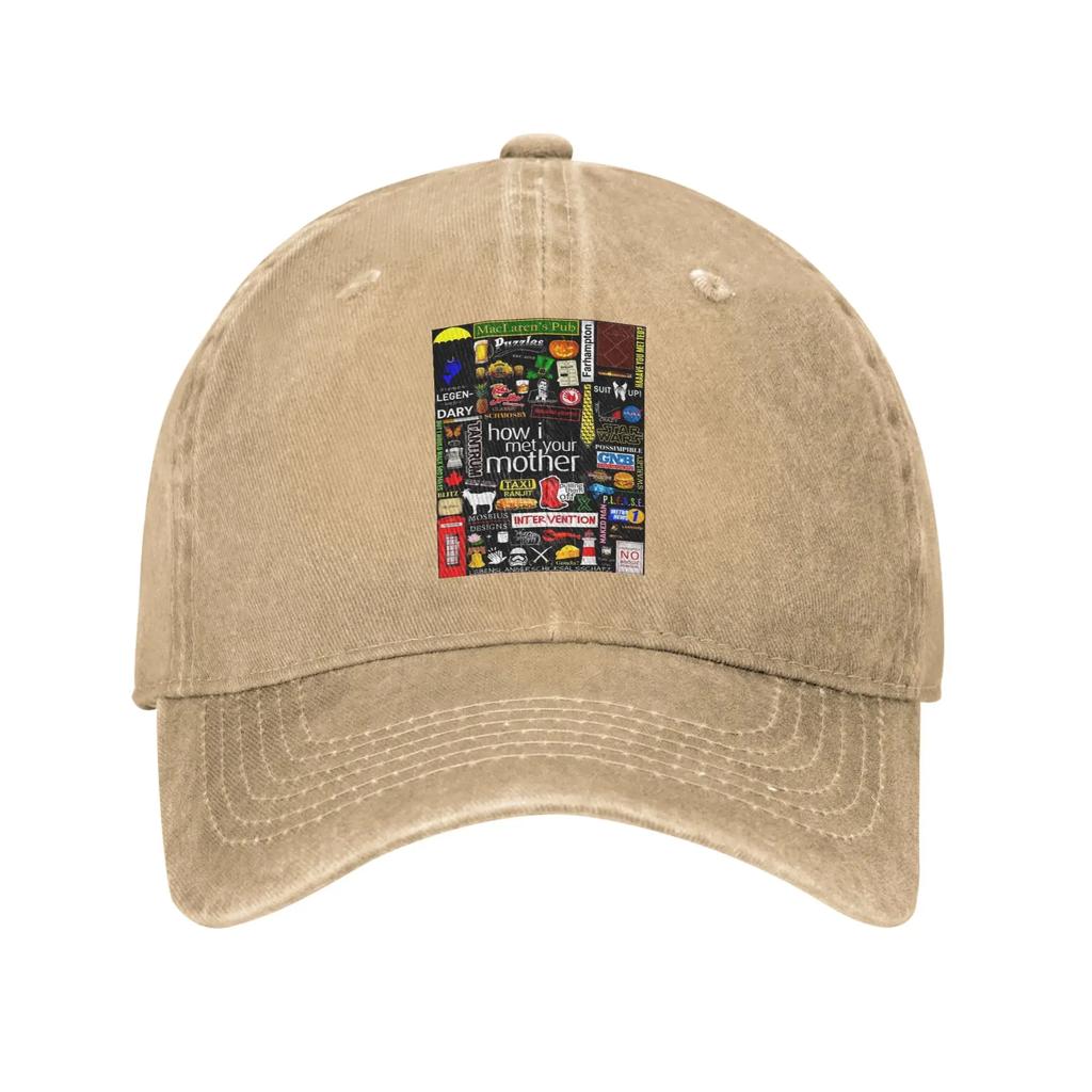 How I Met Your Mother  Washed Denim Cap Casual Baseball Caps Adjustable Hat Summer Unisex Baseball Hats
