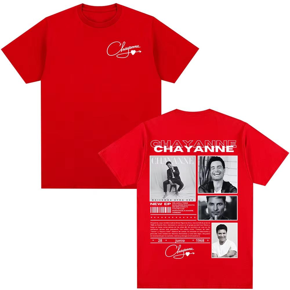 

Chayanne Bailamos Otra Vez Tour Album T-shirt Men s Women Fashion Clothing T-shirts Casual Oversized T Shirts 3XL