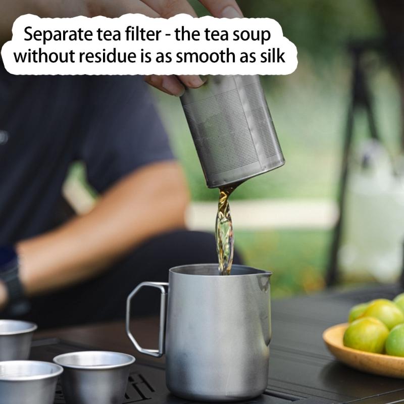 6lots Portables Camping Teas Cups 304 Stainless Steel Durability Easyly Clean Outdoor Cookware Essential