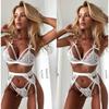 Women Sexy Lingerie Lace Bra Set Underwear Sexy Panty Bandage Set Erotic Lingerie Dress Bra Briefs Set Exotic Apparel Lenceria