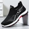 Flying woven large size men's shoes on behalf of stickers shark casual shoes soft sole breathable mesh sneakers single shoes