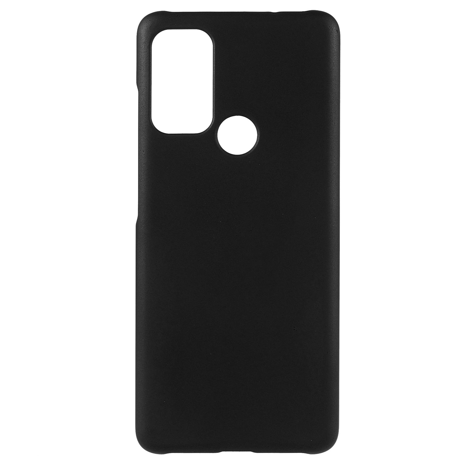 

Rubberized Anti-fingerprint Drop-proof Hard PC Phone Case Protective Cover for Motorola Moto G60S Black