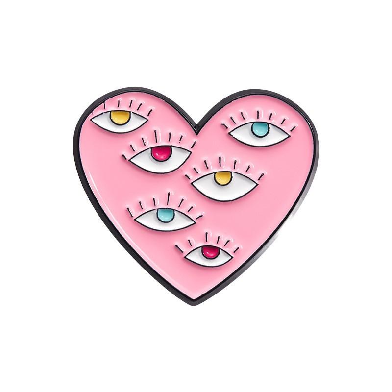 Brooch Cartoon Trendy Collection In Pink With Fun Letter Designs Perfect For Statement Accessories And Gifts