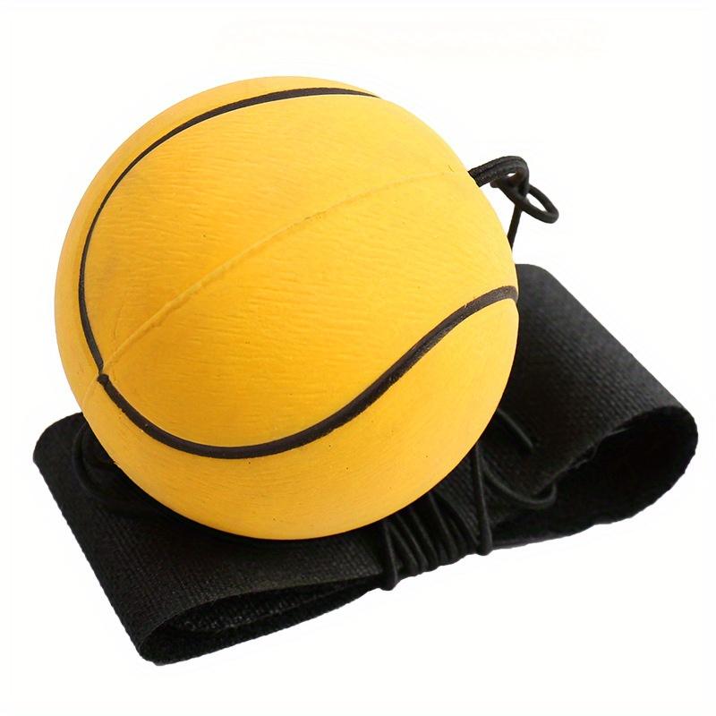 Basketball Wrist Bouncing Ball, High Elasticity Hand Throw Training Ball, Wristband Kit, Outdoor Activity Props