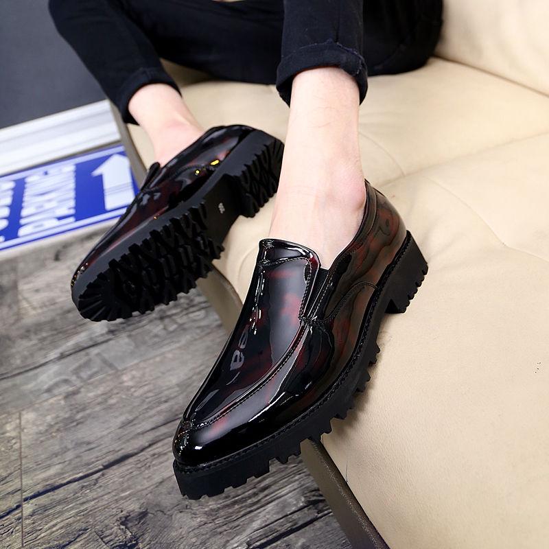 Scarpe da Uomo Eleganti in Pelle PU Moda Maschile Scarpe Oxford Formale Punta Piatta Scarpe Casual da Lavoro