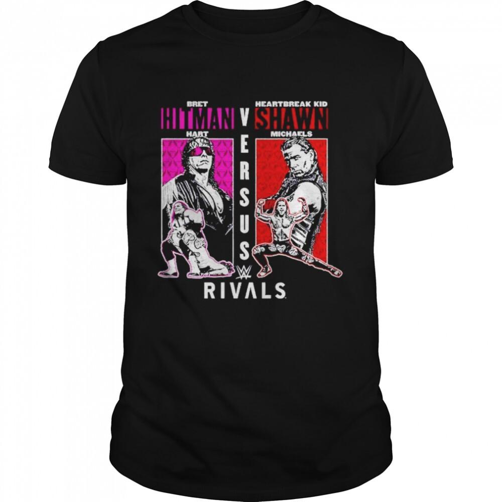 

Bret Hart vs Shawn Michaels Rivalries T-Shirt Cotton Tee For Men S-4Xl LI1348 Unisex T-Shirt M